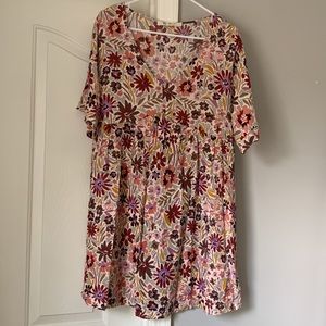 Lizard Thicket floral short sleeve dress